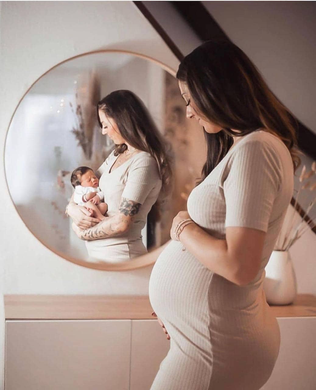 femme enceinte et bébé